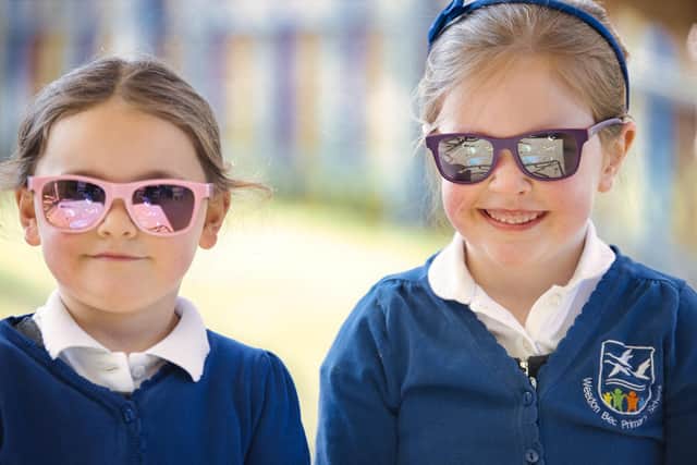 Smiling pupils at Weedon Bec.