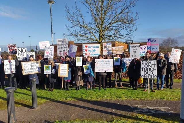 More than 40 union members turned up.