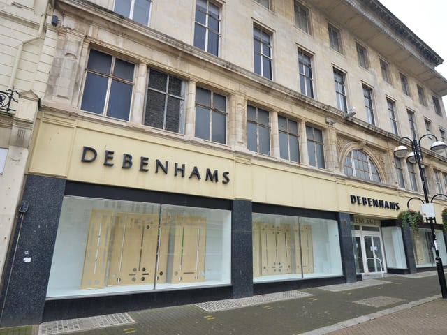 The old Debenhams site in Hastings - Robertson Street SUS-220224-134001001