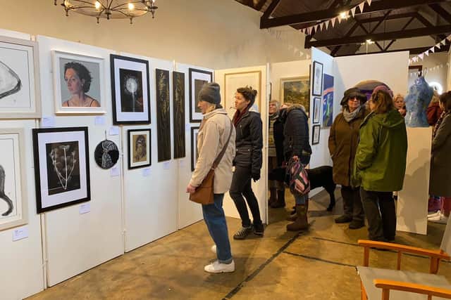 The artworks are for sale
Photo by Matt Robey