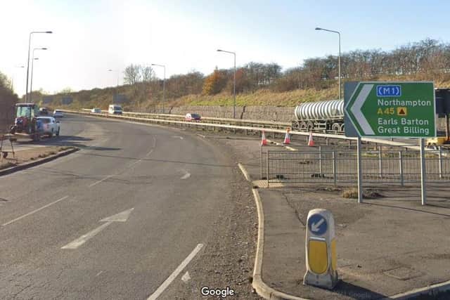 Sleman drove "at speed" through two lanes exiting the Wilby Way roundabout