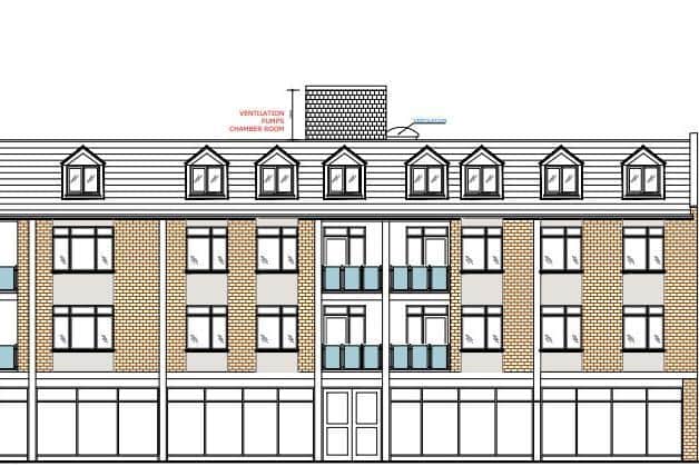 This is what the restaurant and flats could look like according to the applicant