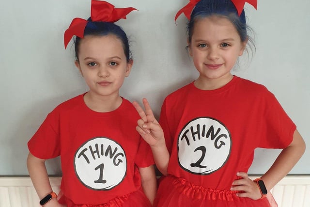 This picture of eight-year-old twins Sophia and Olivia from Lyminster Primary School was sent in by Tasha Scott