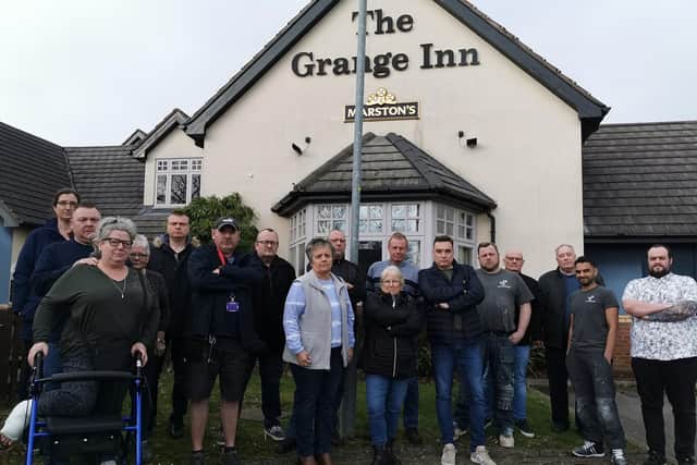 These are just some of the unhappy residents who are demanding Marston's reverses its decision to convert the Grange Inn into a restaurant