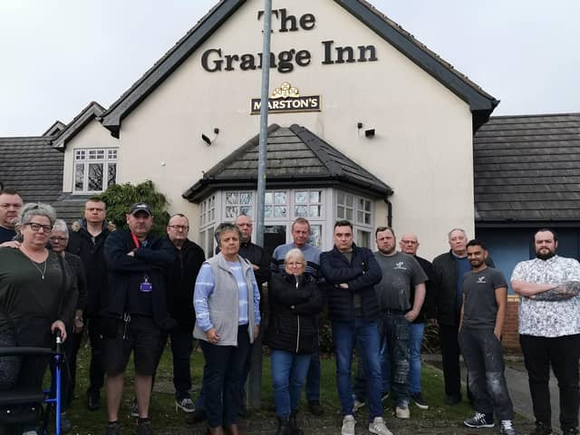 These are just some of the unhappy residents who are demanding Marston's reverses its decision to convert the Grange Inn into a restaurant