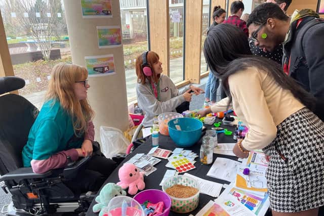 Students saw a range of activities intended to boost mental health awareness