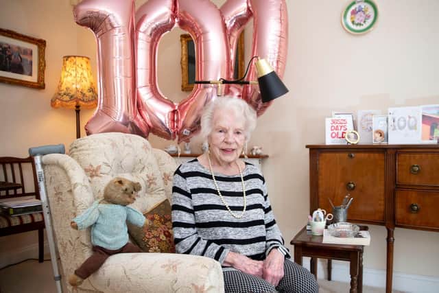 Jill Woods is celebrating turning 100 on Sunday (March 6). Photo by Kirsty Edmonds.