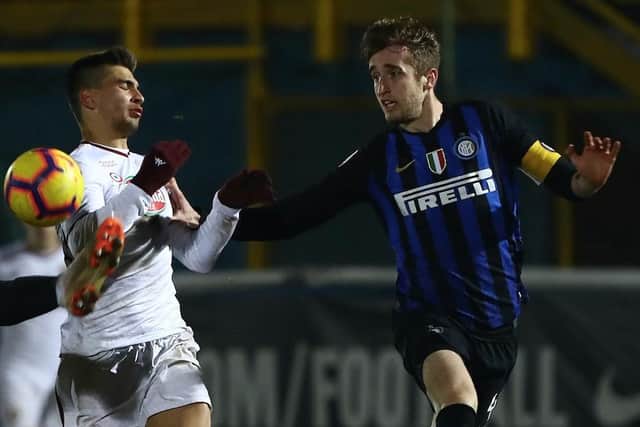 Ryan Nolan (right) captained Inter Milan U19s.