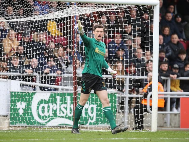 Conceded two goals in a game for only the second time since early November but in truth the scoreline flattered Tranmere, who created very little until the final 15 minutes. Claimed crosses and kicked gallantly into the wind second-half... 7