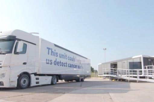 The mobile unit that is in Northampton and will be moving to Wellingborough.