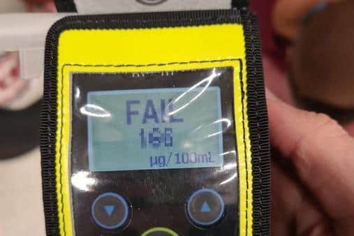 Emmerson was nearly three times over the limit following the crash in Moulton on Christmas Eve
