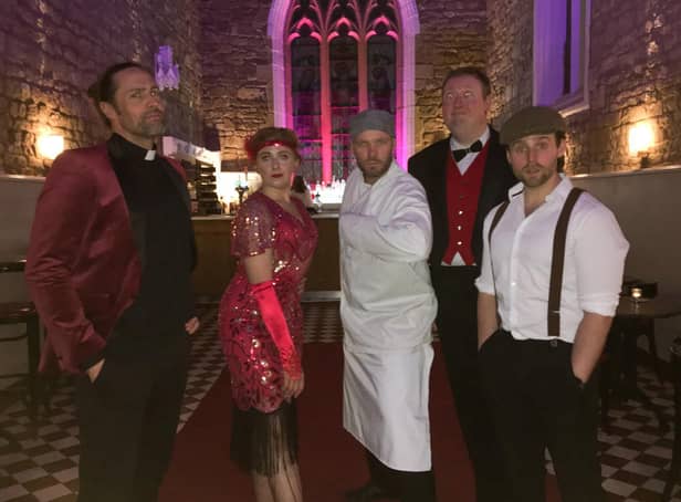 'Who dunnit?': Actors from The Murder Mystery Collective present an immersive experience for diners at The Church Bar & Restaurant in Northampton.