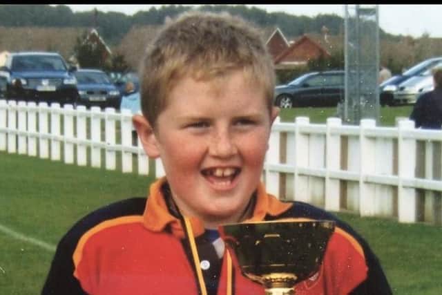 Zac Forskitt during his time at ONs Rugby.