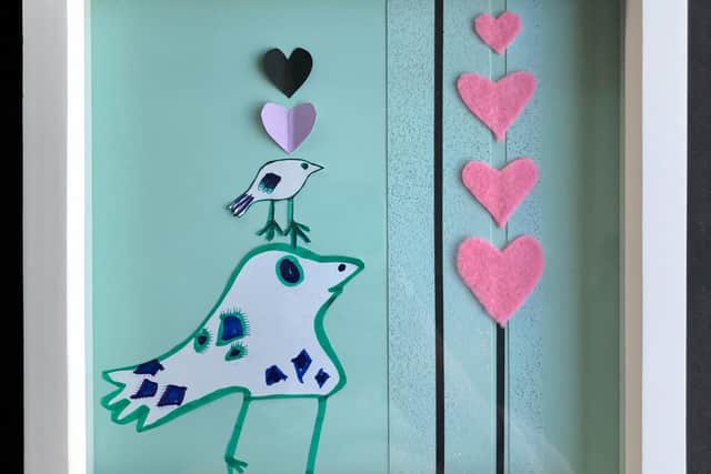 The art is colourful and creative.