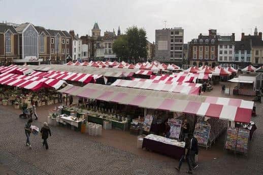 Smith was jailed for incidents Northampton's Market Square