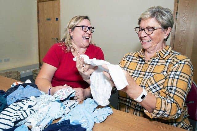 Volunteers at Baby Basics Northampton.