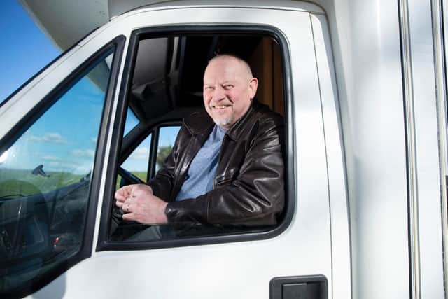 Jeff Adams, 62, wants to use his motorhome to drive Ukrainian refugees to safety in Poland. Photo by Kirsty Edmonds.