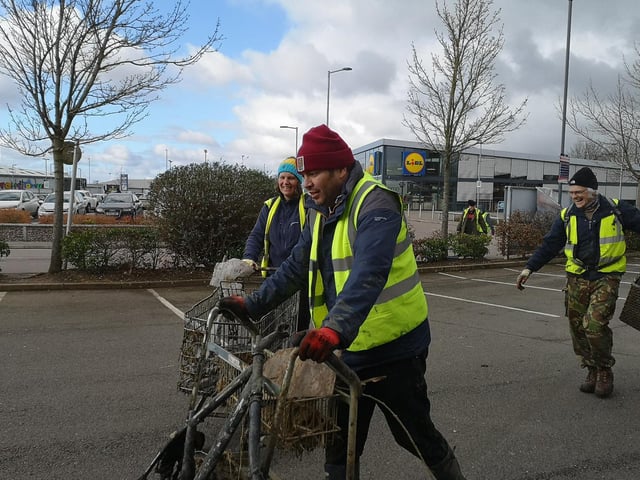 Volunteers collected 100 sacks of rubbish and more from the Grand Union Canal in Northampton.