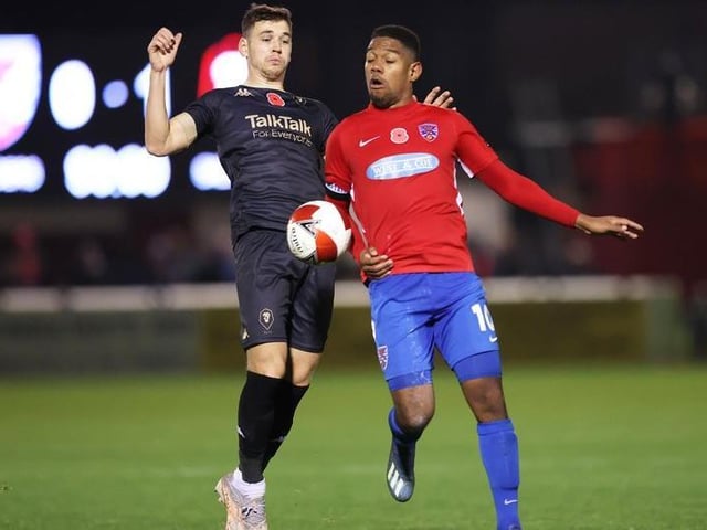 Donald Love would cost a cool £720,000 if he was to be bought from Salford City, according to transfermarkt.co.uk
Photo: Alex Pantling