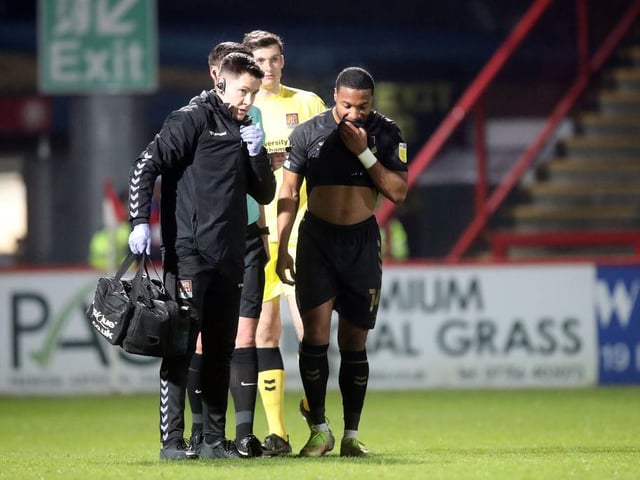 One teasing cross nearly found the head of a team-mate before his evening was cut short by what looked like a hamstring problem... 6