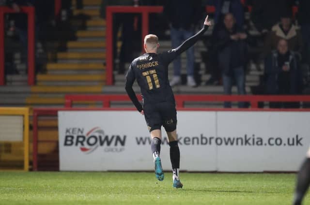 Mitch Pinnock is up to seven league goals for the season. Pictures: Pete Norton.