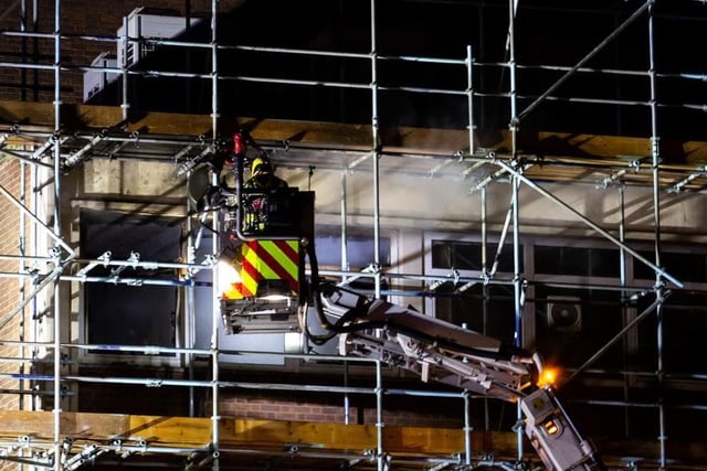 IN PICTURES: Firefighters tackle blaze at derelict Debenhams store in ...
