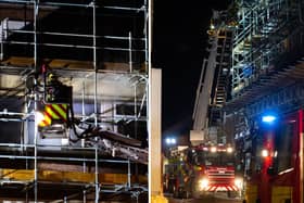 Firefighters rushed to the old Debenhams building at around 9pm on Thursday night. Photos: Aperturenorthampton.com