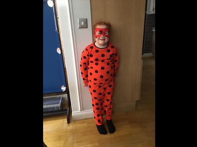 Ella-Rae the ladybird, aged six.