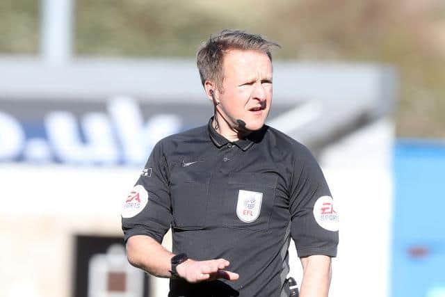 Referee Oliver Langford