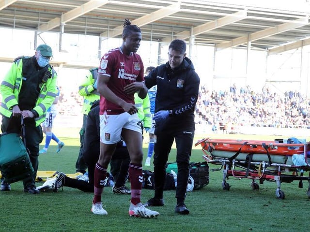 Magloire's game was over almost before it began as he suffered a dislocated shoulder after just 14 minutes. Was just settling into his new central midfield role... n/a
