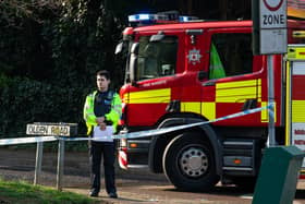 Police and fire crews attended a blaze in Rectory Farm on Sunday. Photo: Aperturenorthampton.com
