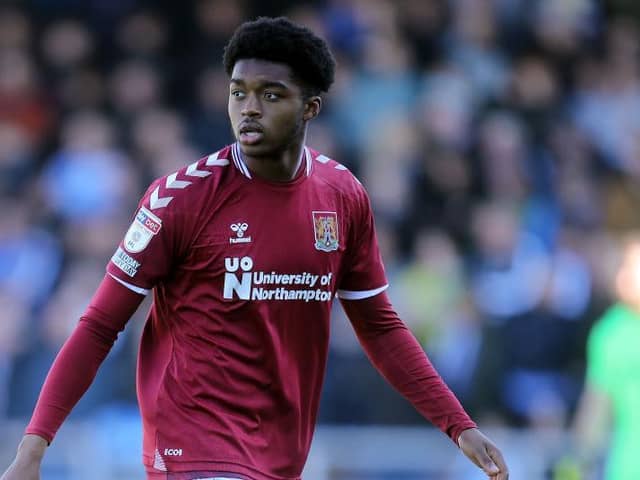 Peter Abimbola impressed on his Football League debut for the Cobblers on Saturday (Picture: Pete Norton)