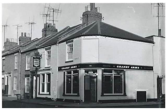 Dave said: "The Granby Arms was on the corner with Stockley Street and was first granted a license in 1877. The usual mix of meetings, societies, sports teams and the like went on under its roof and it was still ticking over quite nicely when it was closed down because of a compulsory purchase order in the mid 1970’s when the area was redeveloped."