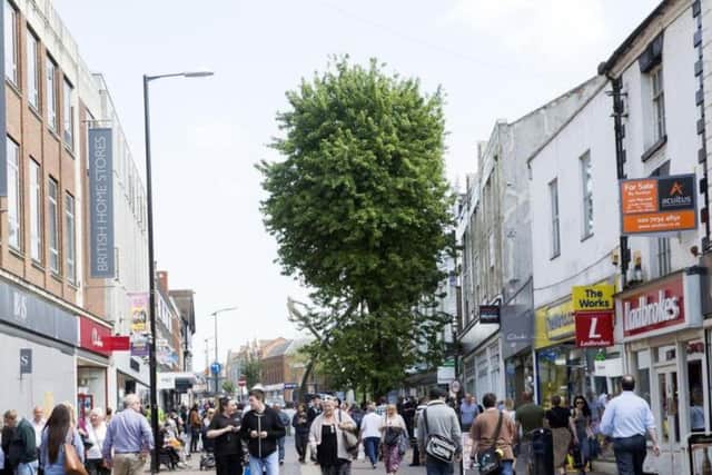Police are investigating an assault in the busy Abington Street area of Northampton town centre