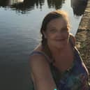 Artist Heather Hindle outside her gallery.