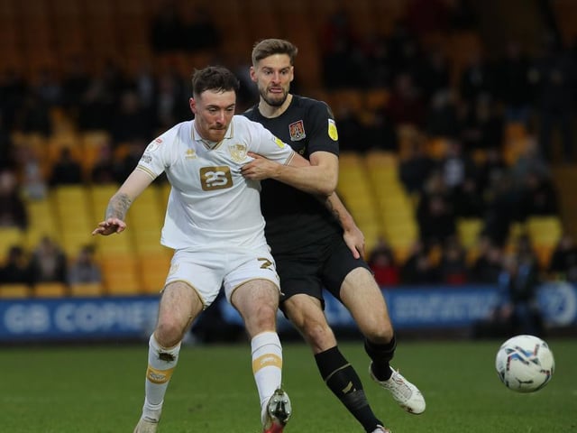 Fixtures: Exeter (H), Sutton (H), Barrow (A), Salford (A), Oldham (H), Hartlepool (A), Bristol Rovers (H), Walsall (A), Newport (H), Exeter (A). Five home, five away. Average position of remaining opponents: 10th