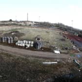 The disused athletics track behind the East Stand at Sixfields. Picture: Pete Norton.