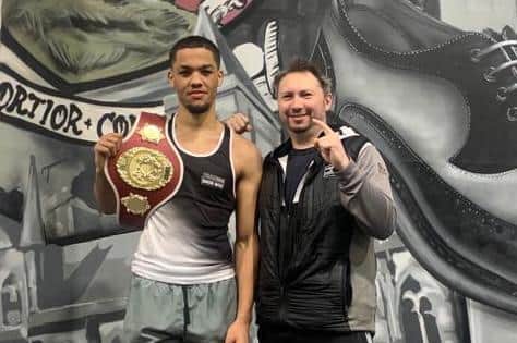 Tyselle Walfall with Team Shoe-Box trainer James Conway