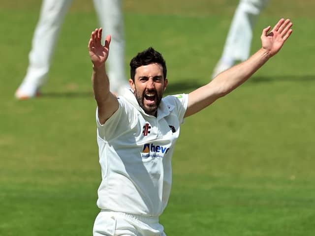 Ben Sanderson claimed three wickets in his 10 overs at Grace Road