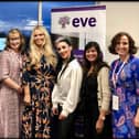 (Left to right) Julia Harris (JAM), Christine Morgan (CEO of EVE), Mandy Lagden (JAM), Caroline Strawson, Nikki Antonaccio, Sheena Wanna-Shah and Ann Brebner (JAM).