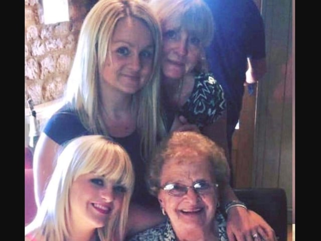 "Happy mother's day to my lovely mother, Annie, we would all be lost without you." From Janice, Kate, Danny and Anne and all your grandchildren in Corby.