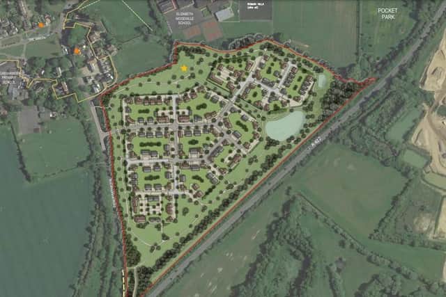The homes could be built on land just behind the Elizabeth Woodville School in Deanshanger