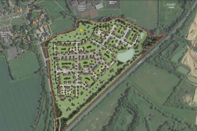 The homes could be built on land just behind the Elizabeth Woodville School in Deanshanger