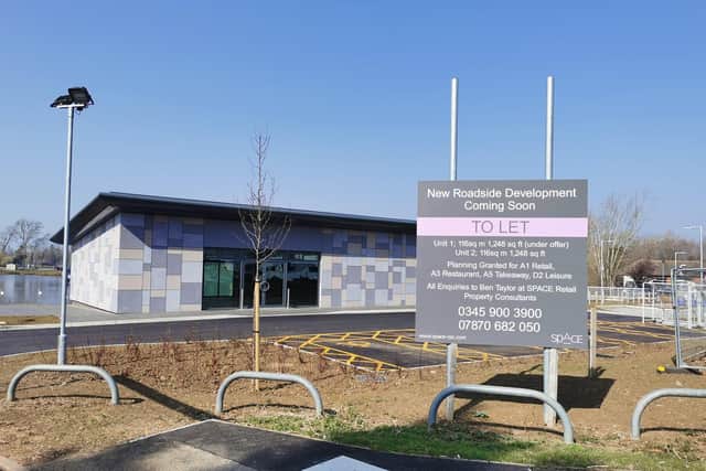 The brand new roadside development opposite Billing Garden Village is complete and is now waiting on occupiers to move into the units