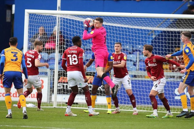 He was the main reason Cobblers stayed in the game for as long as they did. Produced fantastic saves from Longstaff, Oates and Akins and was unlucky not to keep out Hawkins' header... 7.5 CHRON STAR MAN