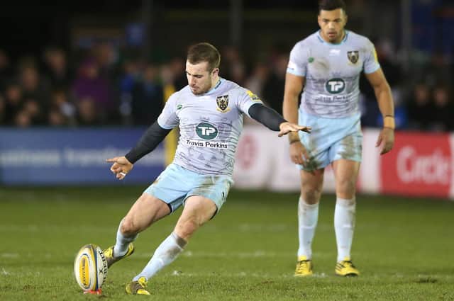 JJ Hanrahan kicked a late penalty and Luther Burrell scored Saints' only try the last time they won at Bath, in December 2015
