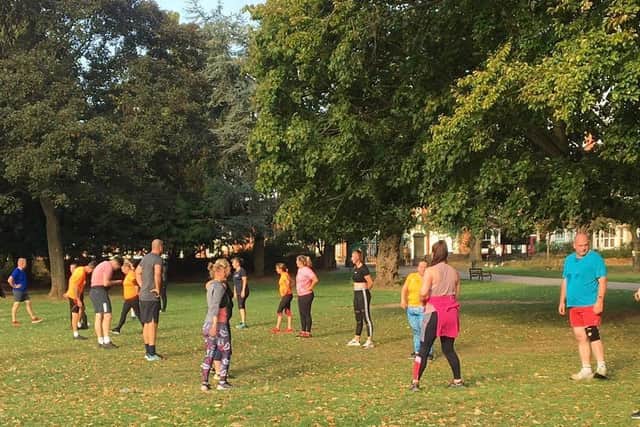 A class at Abington Park