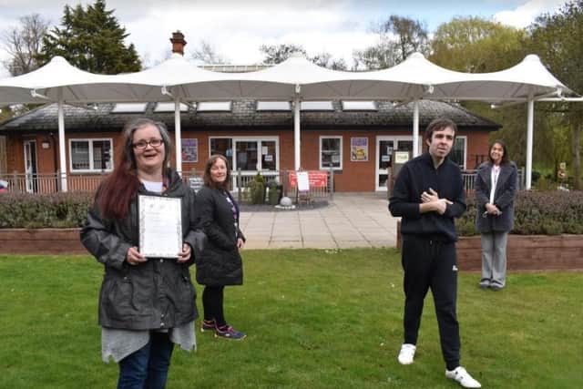 Workbridge staff were presented with a Rose of Northamptonshire award.
