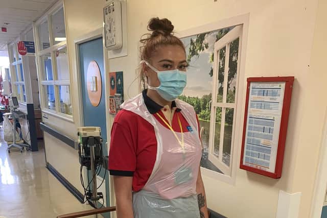 Chloe Adams has been volunteering on hospital wards, on-and-off, for a year.