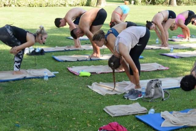 Kristina and Ben will also host outdoor fitness session like this one from a few years ago.